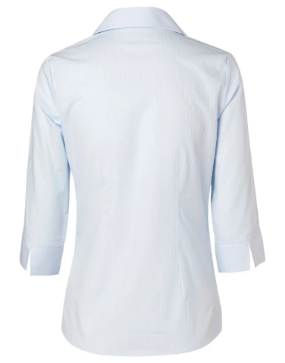 Picture of Winning Spirit, Ladies Self Stripe 3/4 Sleeve Shirt